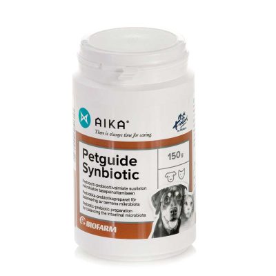 Aika Petguide Synbiotic probiotika för hundar och katter i 150 g vikt