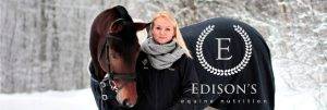 Eira Ney (magisterexamen) med en häst