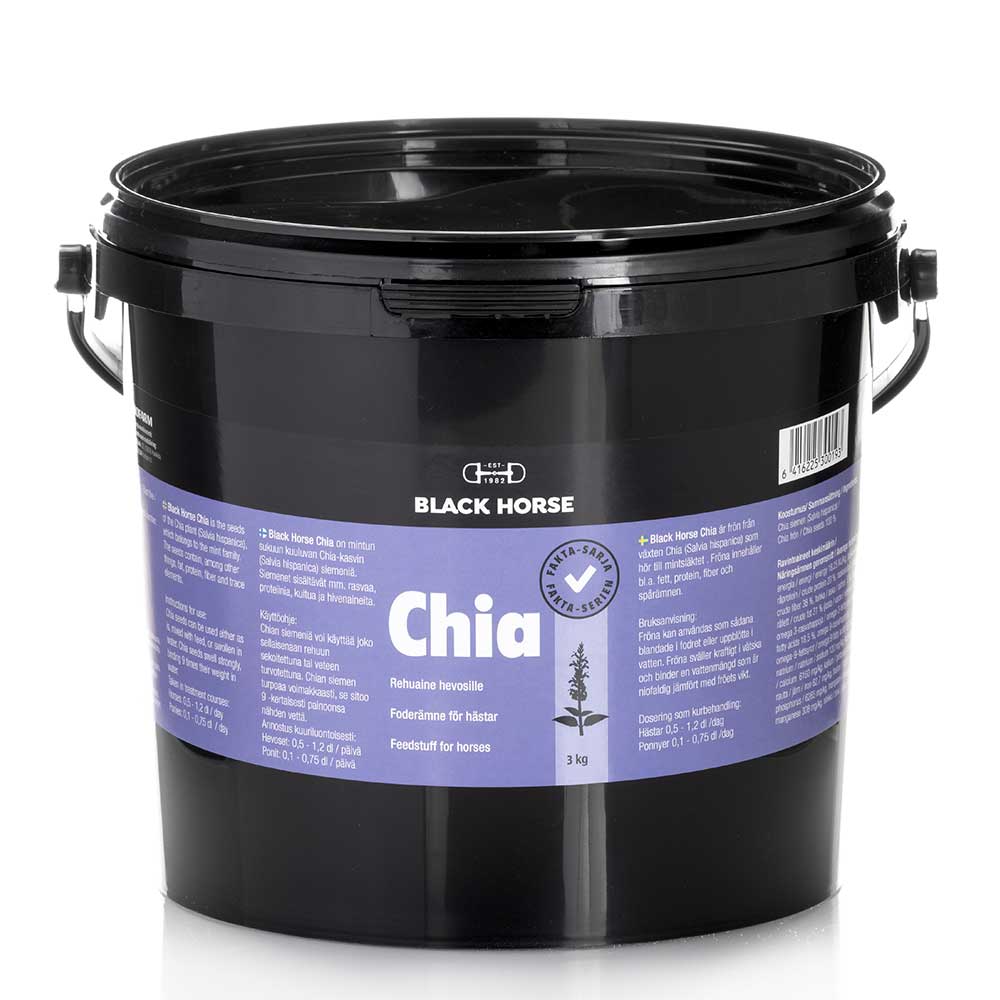 BH_Chia-3kg Black Horse Chiafrön för hästar